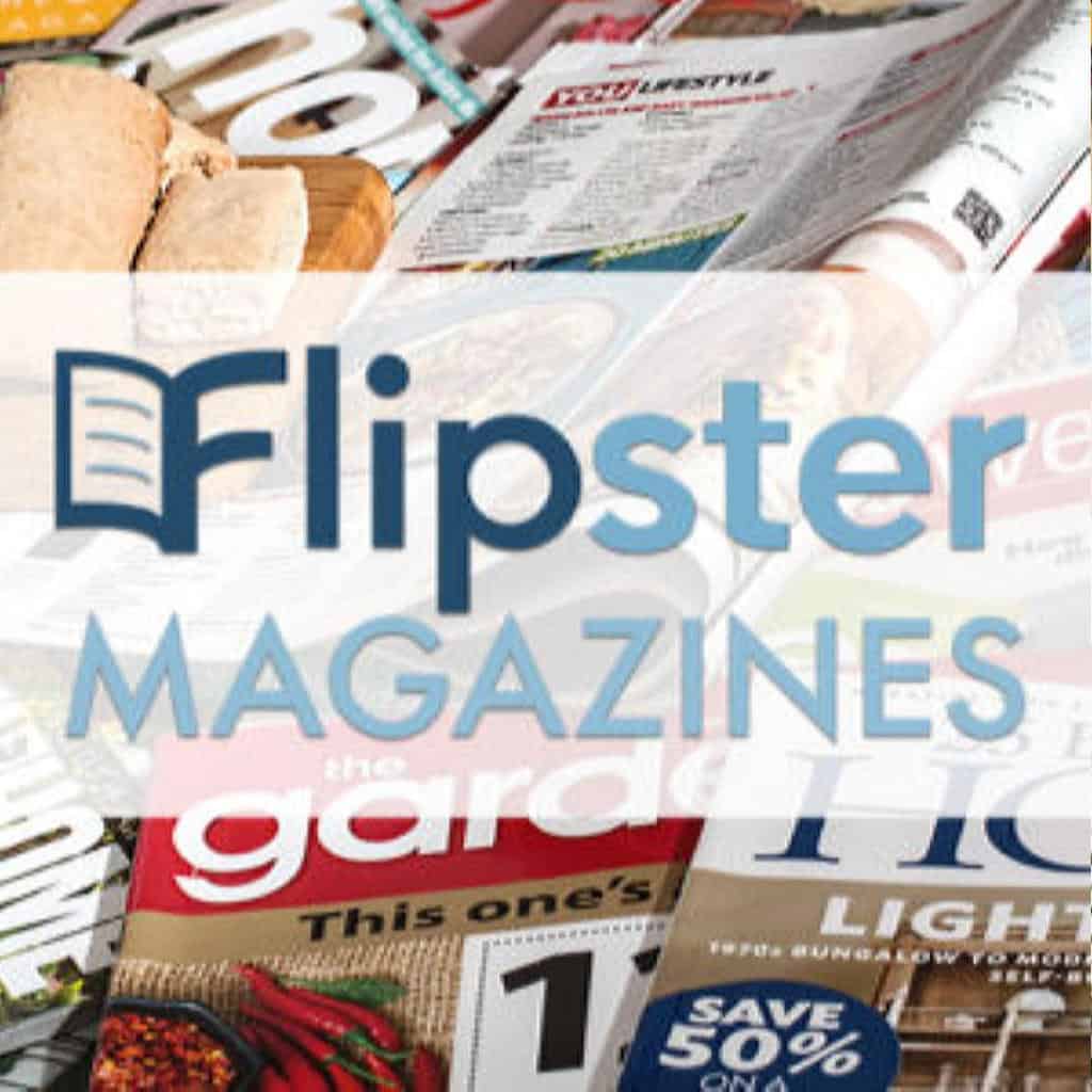 photo of magazines with flipster logo