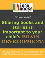 Sharing books and stories is important to your child's brain development.